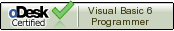 oDesk Certified Visual Basic 6 Programmer